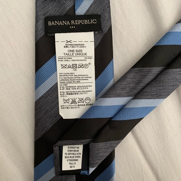 Banana Republic Blue Tie - Picture 2 of 2